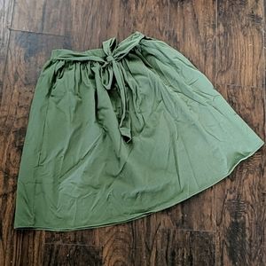 Mikarose Size M Olive Skirt with Pockets